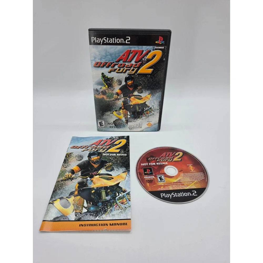 ATV Offroad Fury 2 PS2 PlayStation 2 Not For Resale Complete with Manual CIB